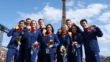 The US team won gold medals in Paris