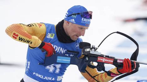 Erik Lesser bot beim Biathlon-Triumph der deutschen Männer-Staffel eine grandiose Leistung