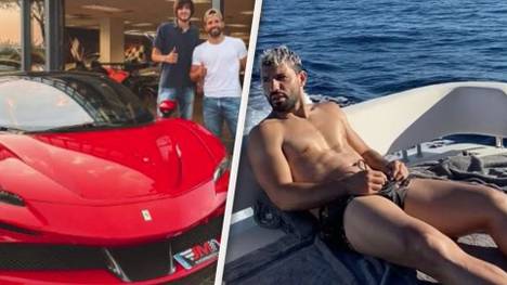 Manchester City-Legende Sergio Aguero hat seine Profikarriere beendet. Nun hat der Argentinier viel Zeit für Luxus, Autos und atemberaubende Urlaube. 