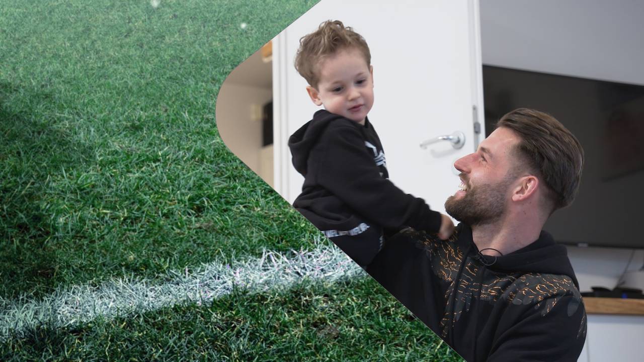 Fanliebling und Familienpapa Philipp Kühn öffnet seine Tür und stellt uns sein Zuhause vor! Da singt selbst der Sohn schon die Vereinshymne ;-)