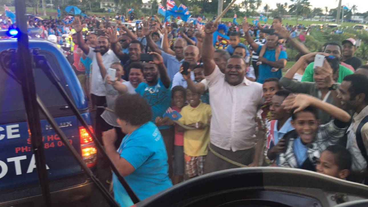 Fidschis Helden begeistert empfangen