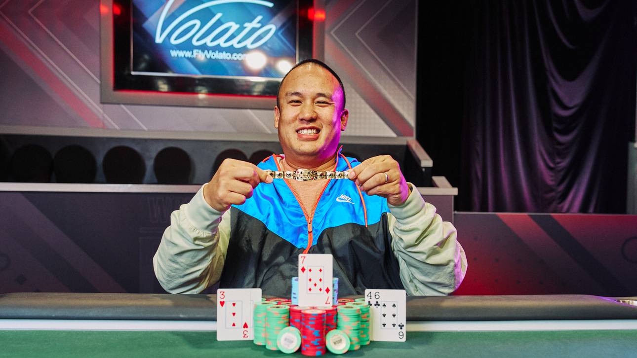 Bracelet-Sieger Jerry Wong