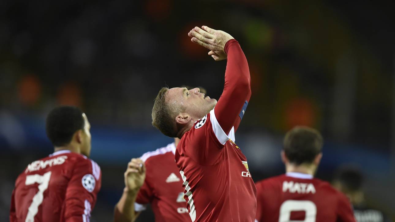 Hattrick: Rooney schießt Brügge ab