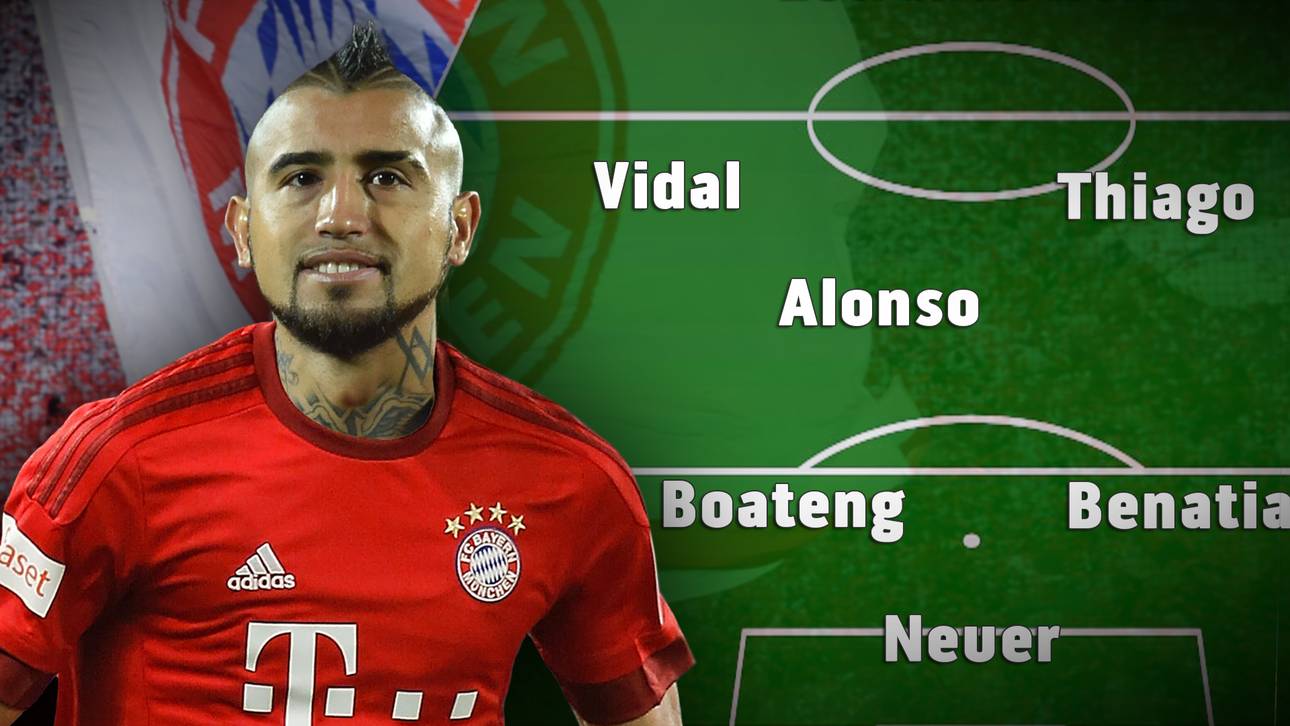 So spielt der FC Bayern mit Vidal