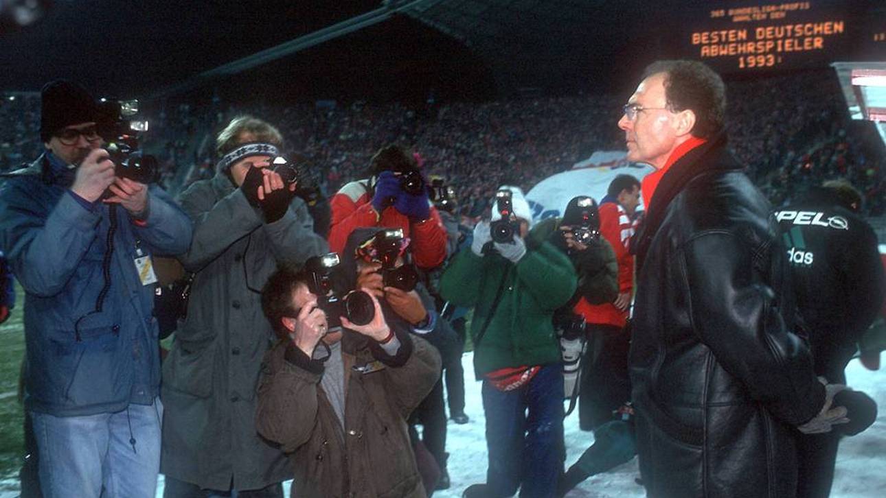 Franz Beckenbauer bestritt 1993 gegen den VfB Stuttgart sein erstes Bundesliga-Spiel als Trainer