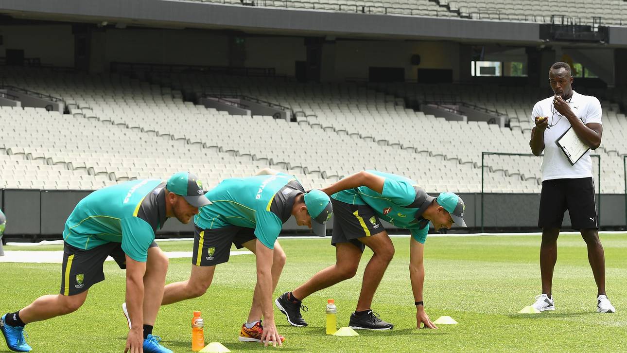 Bolt trainiert Cricket-Team