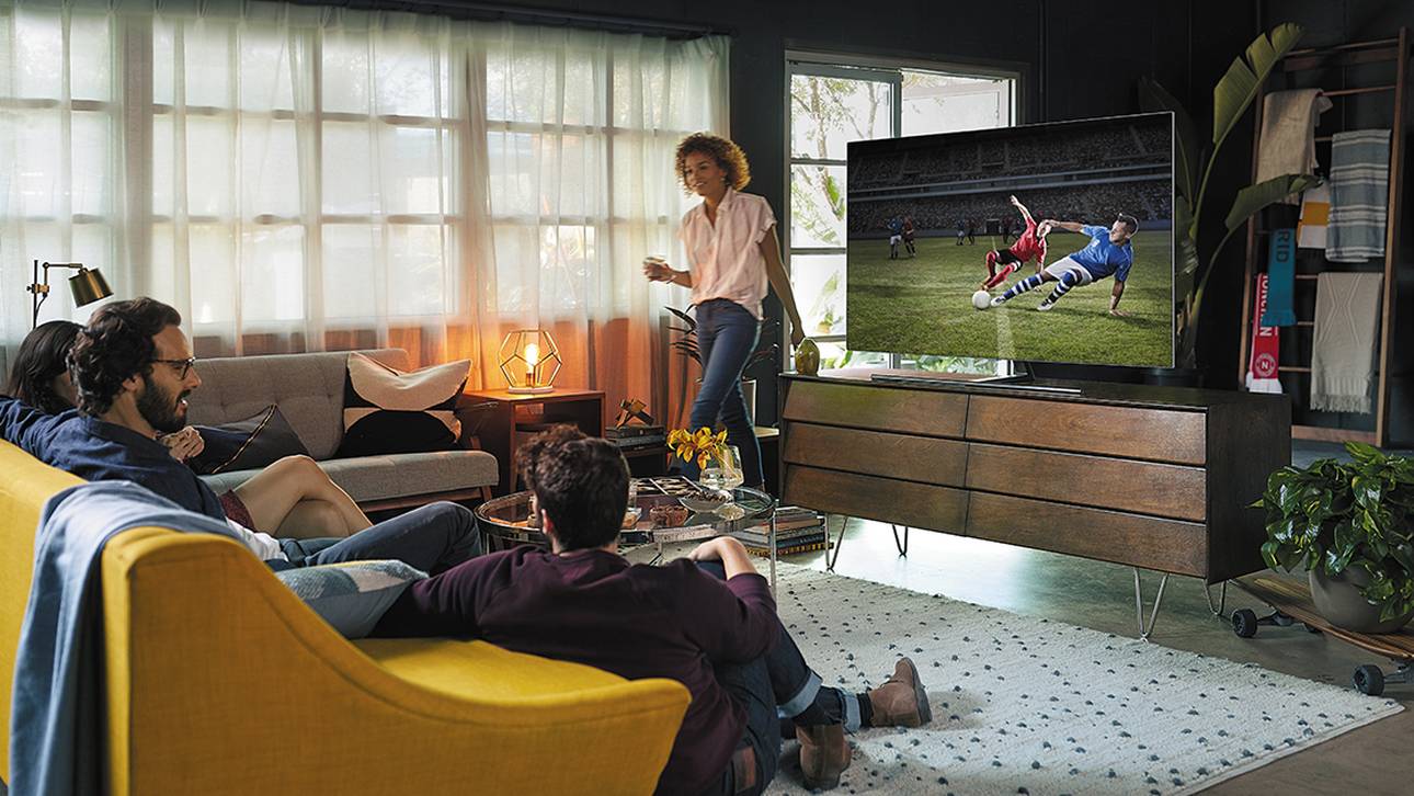 Gewinnen Sie einen Samsung 55 Zoll QLED TV mit Sportworld App!