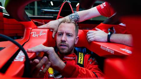 Sebastian Vettel kommt mit seinem Ferrari aktuell nicht weit