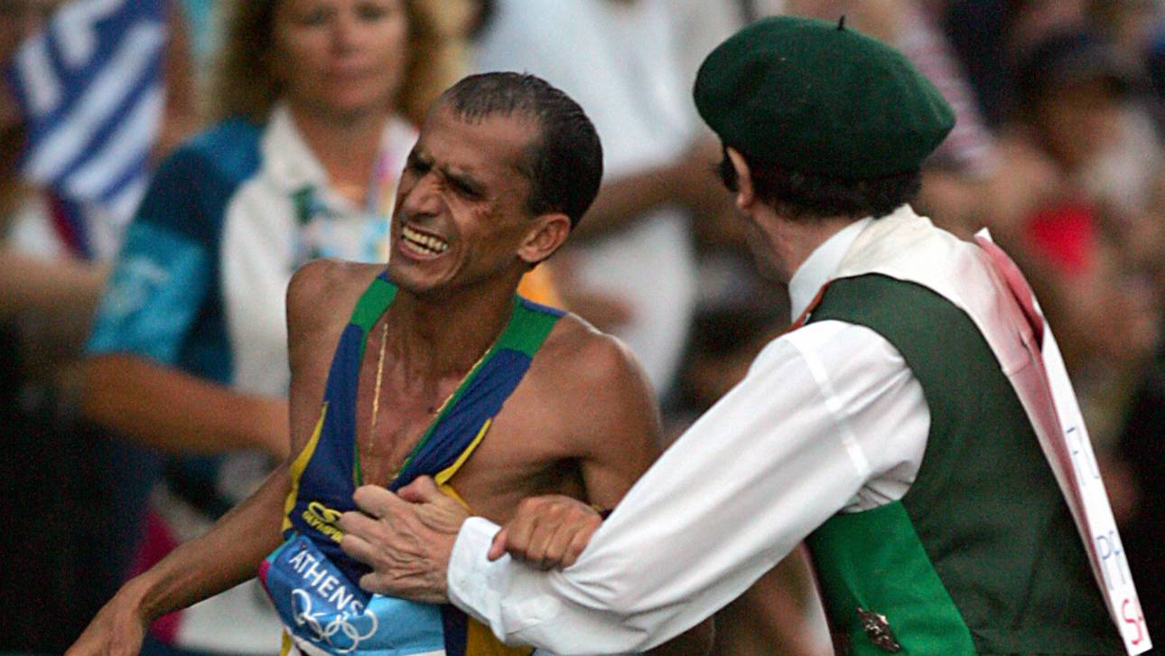 Vanderlei de Lima wurde 2004 in Athen von einem irischen Fanatiker attackiert