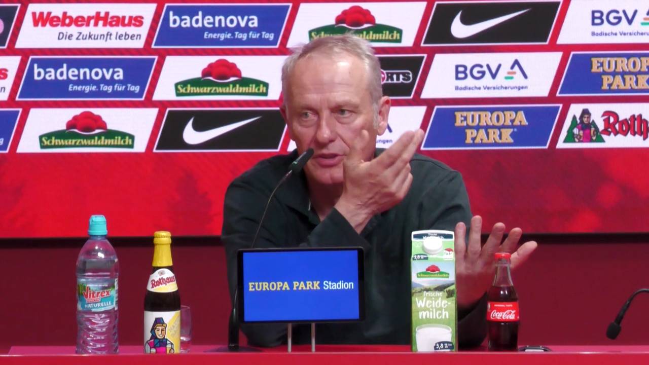 Christian Streich analysiert Leverkusen gegen West Ham United