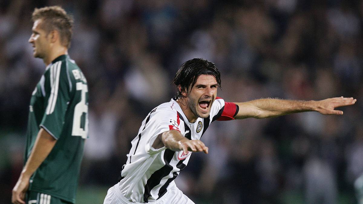 VINCENZO IAQUINTA (Udinese Calcio): Beim lockeren 3:0-Heimsieg über Panathinaikos Athen in der Saison 2004/05 zeichnete der Italiener bei seinem ersten Auftritt in der Champions League für alle drei Tore verantwortlich