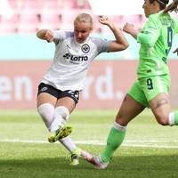 Eintracht-Frauen gegen Wolfsburg im großen Stadion