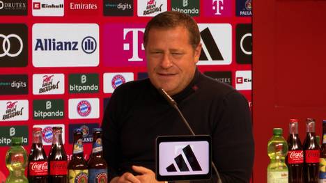 FCB-Sportvorstand Max Eberl spricht über die Entwicklung und mögliche Vertragsverlängerung von Serge Gnabry.