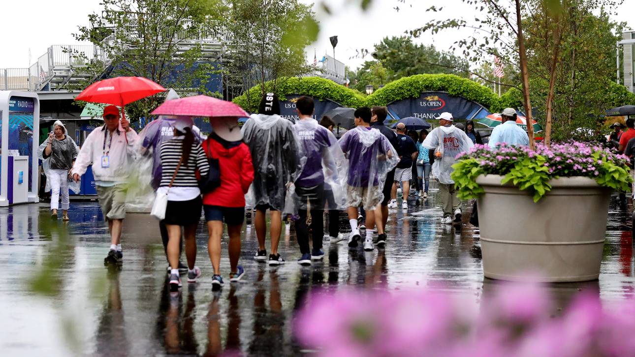 US Open: Regen sorgt für Chaos