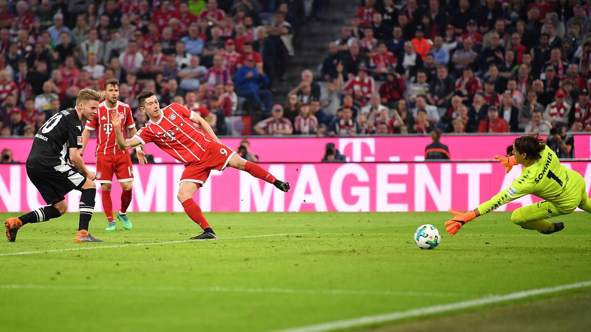 Den Schlusspunkt setzt der für Doppelpacker Wagner eingewechselte Torjäger Robert Lewandowski 