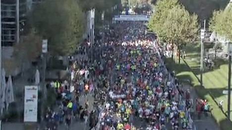 Mehr als 15 000 Läufer gingen am Sonntag in Frankfurt an den Start