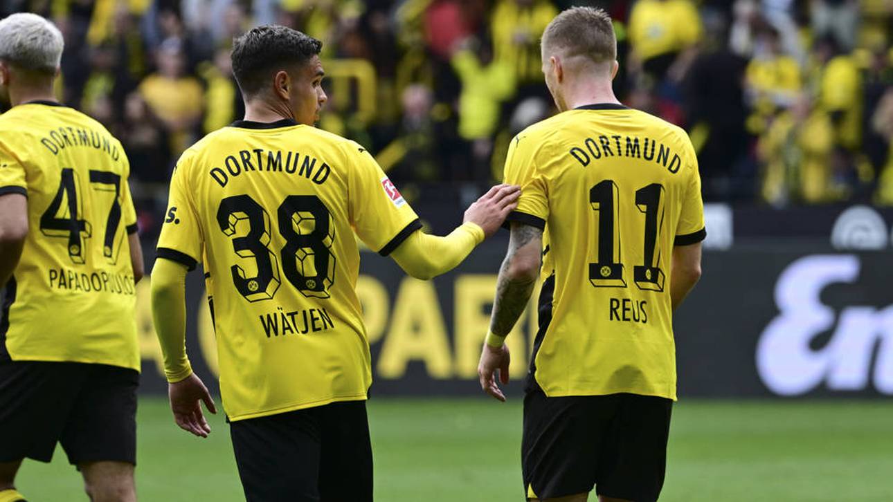 Kjell Wätjen (l.) und Marco Reus spielten gemeinsam für den BVB