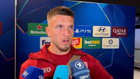 Nach seinem Dreierpack in der Champions-League ist Ermedin Demirovic sprachlos und sehr glücklich mit seiner Leistung.