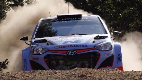 Hyundai-Fahrer Dani Sordo markierte im Shakedown die schnellste Zeit