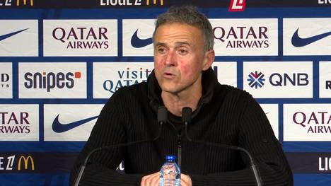 Im französischen Liga-Klassiker zwischen PSG und Marseille lässt der Hauptstadtklub nichts anbrennen. Mit einem fulminanten 5:0 feiern die Pariser den höchsten "Le-Classique-Sieg" jemals. Das freut auch Trainer Luis Enrique.