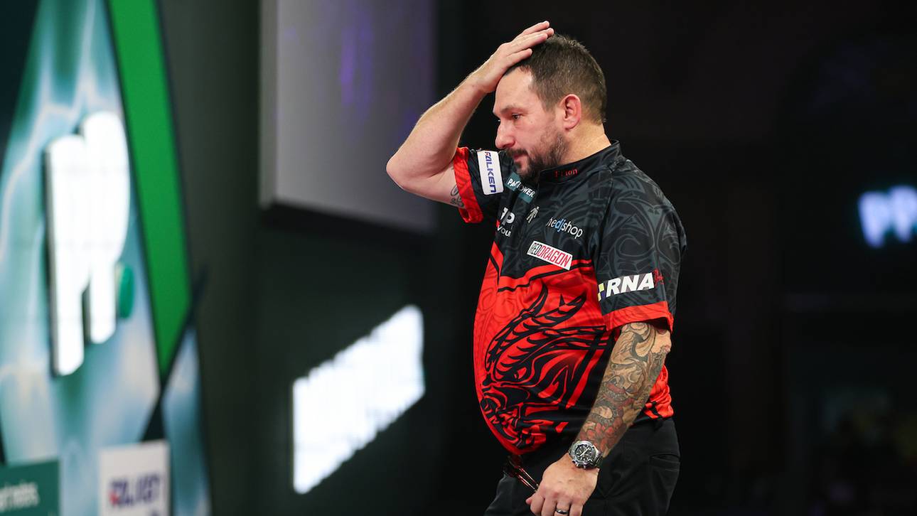 Jonny Clayton steht im Achtelfinale der Darts-WM