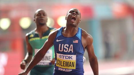 Christian Coleman war nicht zu schlagen und kürt sich zum ersten Weltmeister der Post-Bolt-Ära