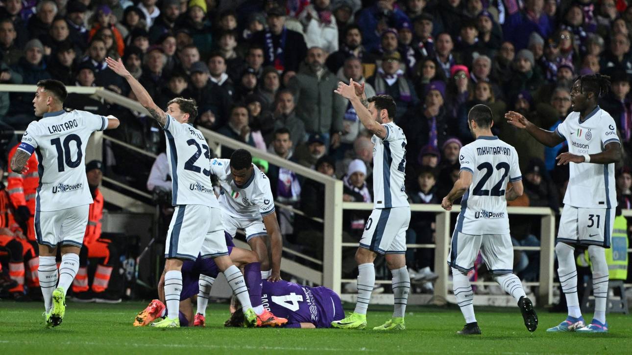 Drama bei Florenz-Inter: Bove auf Spielfeld zusammengebrochen