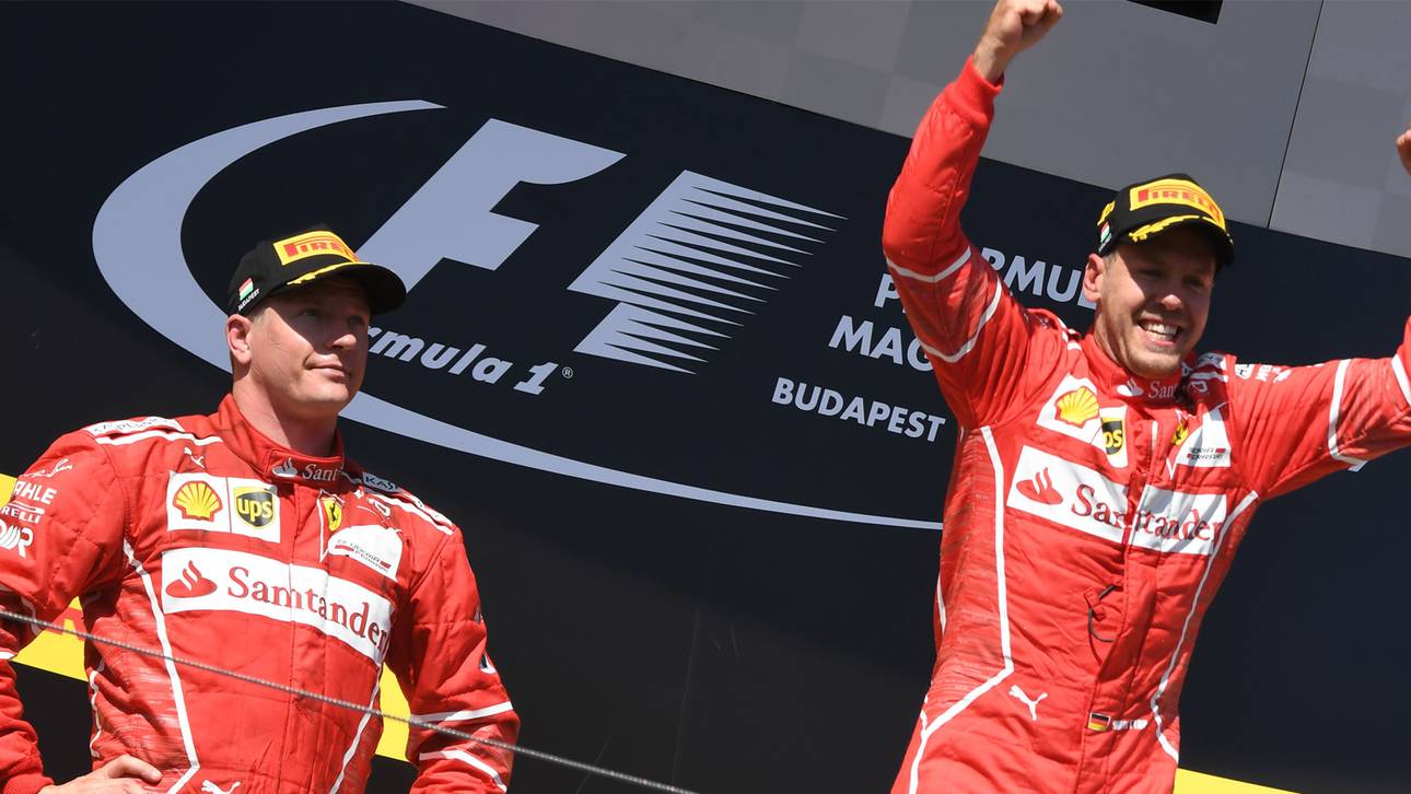 Vettel rettet Sieg in Hitzeschlacht