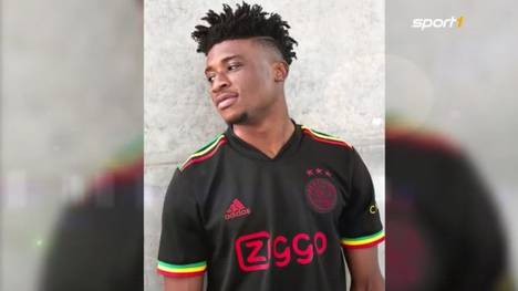 Hommage an Reggae-Legende Bob Marley: In Anlehnung an die inoffizielle Klubhymne "Three Little Birds" präsentiert Ajax Amsterdam ein besonderes Trikot.