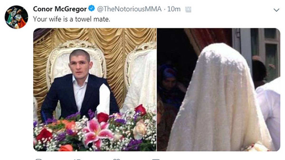 Der beleidigende Tweet von Conor McGregor über Khabib Nurmagomedov und seine Frau wurde gelöscht