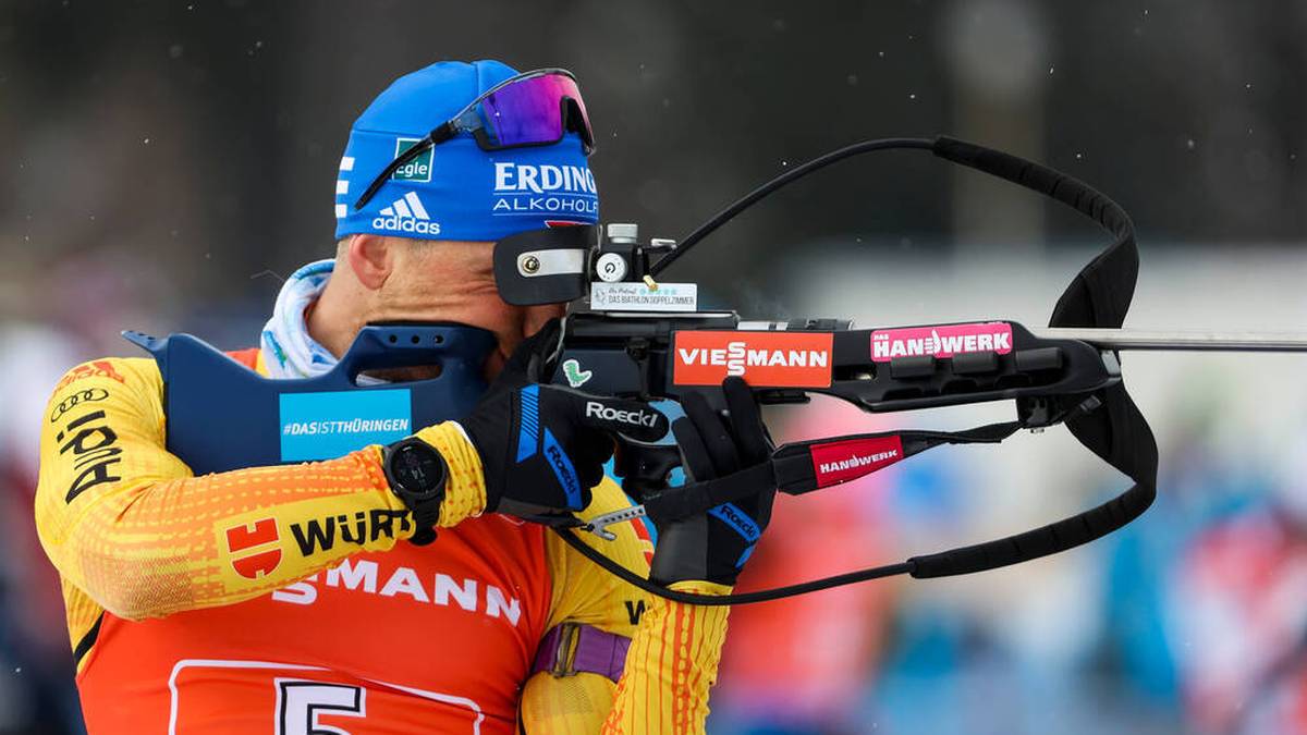 Erik Lesser bot beim Biathlon-Triumph der deutschen Männer-Staffel eine grandiose Leistung