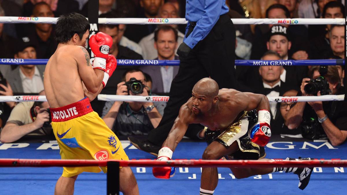 Aber auch Mayweathers berüchtigte Konterattacken laufen oft ins Leere