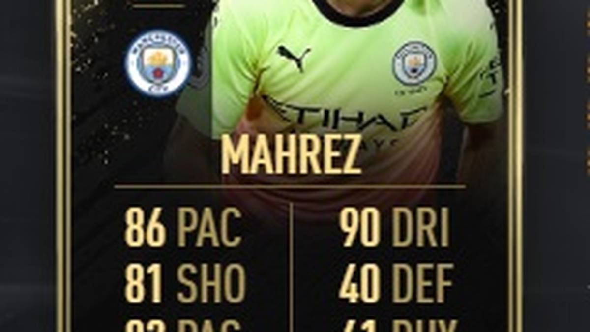 Riyad Mahrez (Leicester City), Right Winger: 86 (+2)
Basis-Karte Gold Rare: 84