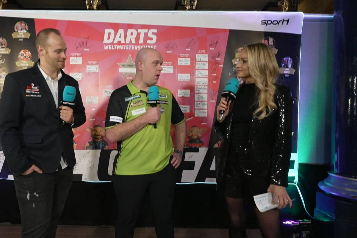 Michael van Gerwen spricht vor dem Finale der Darts WM 2025 gegen Luke Littler mit SPORT1 über einen Titel, der ihn nicht interessiert.