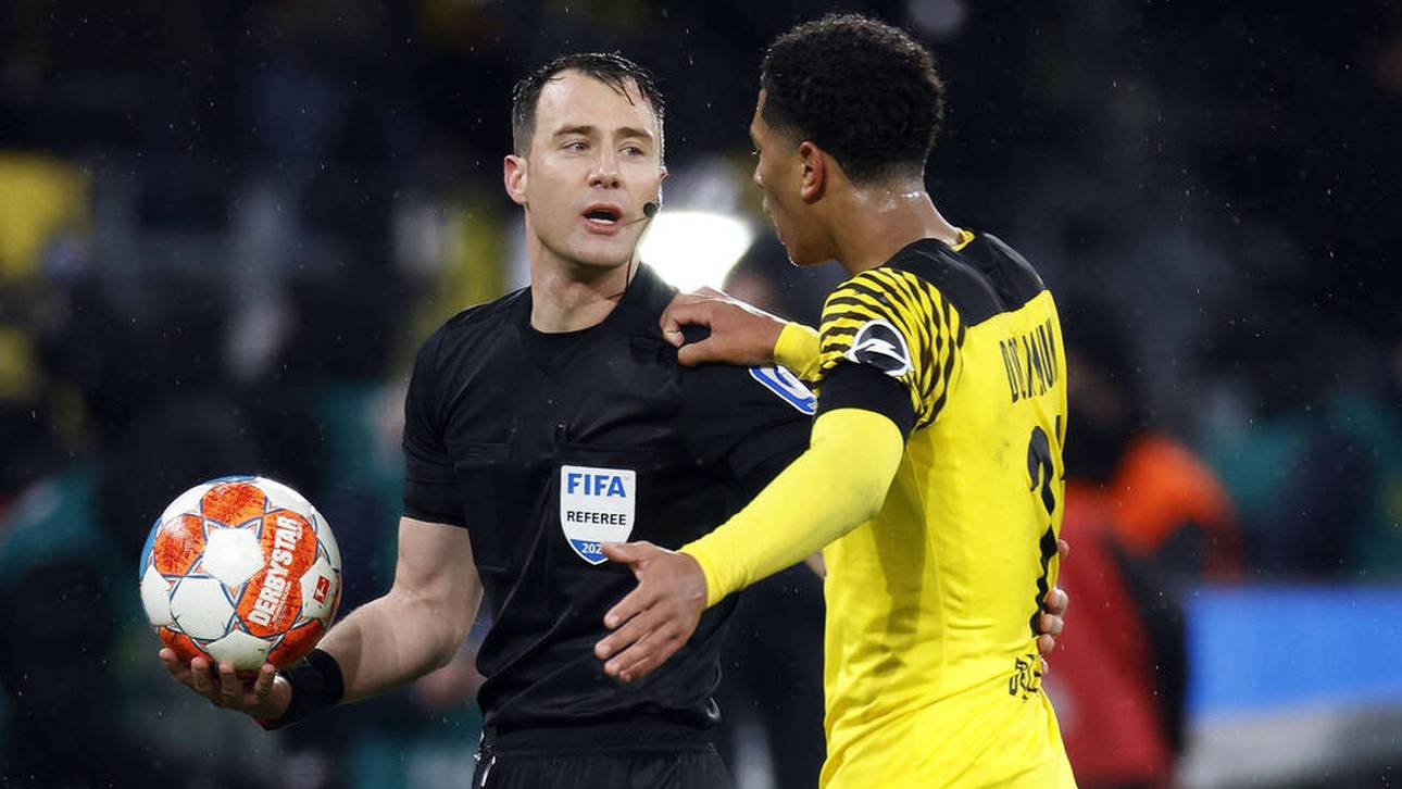 Jude Bellingham und der deutsche Schiedsrichter Felix Zwayer haben eine Vorgeschichte miteinander