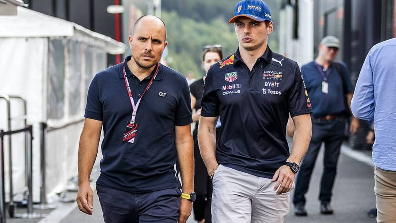 Gianpiero Lambiase (l.) ist ein wichtiger Helfer von Formel-1-Dominator Max Verstappen