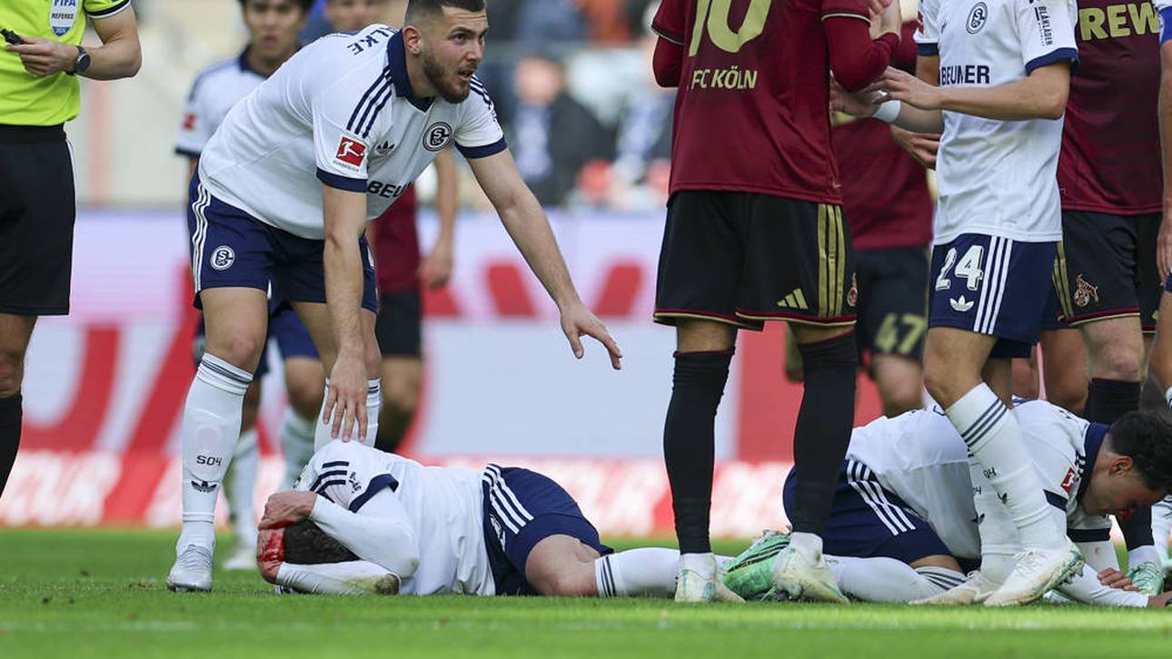 Schalke-Duo blutüberströmt raus