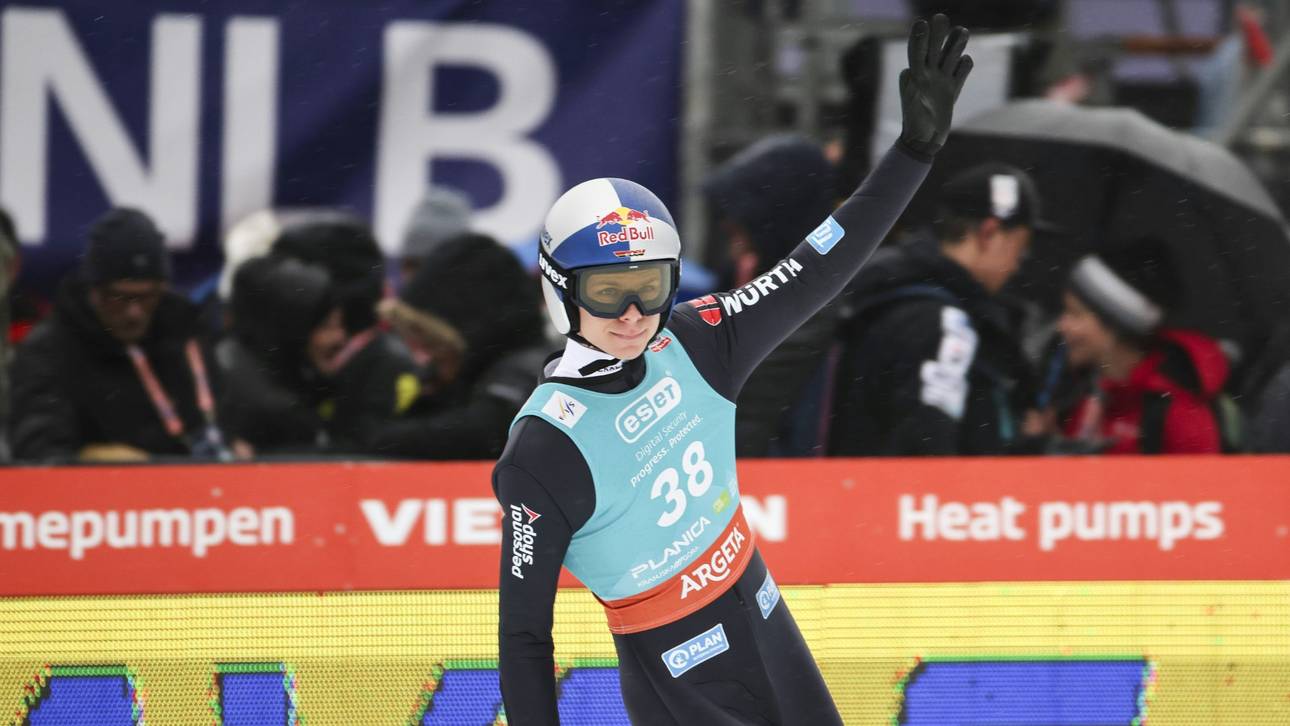 Prevc schraubt Weltrekord auf 254,5 m – Wellinger Dritter