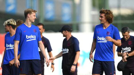 Frenkie de Jong und Antoine Griezmann stehen vor ihrem Debüt bei Barcelona