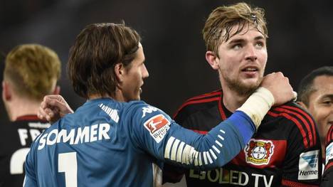 Am 12.12.2015  waren Yann Sommer und Christoph Kramer beim Duell zwischen Bayer Leverkusen und Borussia Mönchengladbach Gegner