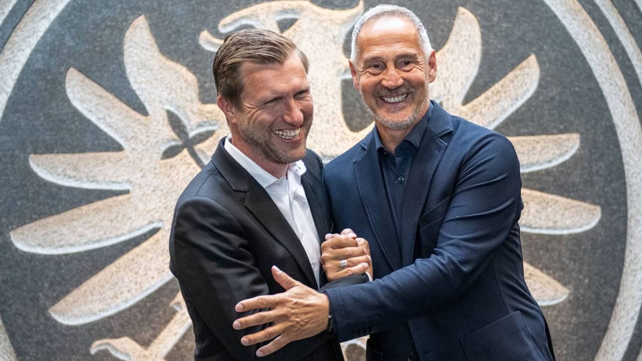 Markus Krösche (l.) und Adi Hütter (r.) vereint eine gemeinsame Vorstellung von Fußball