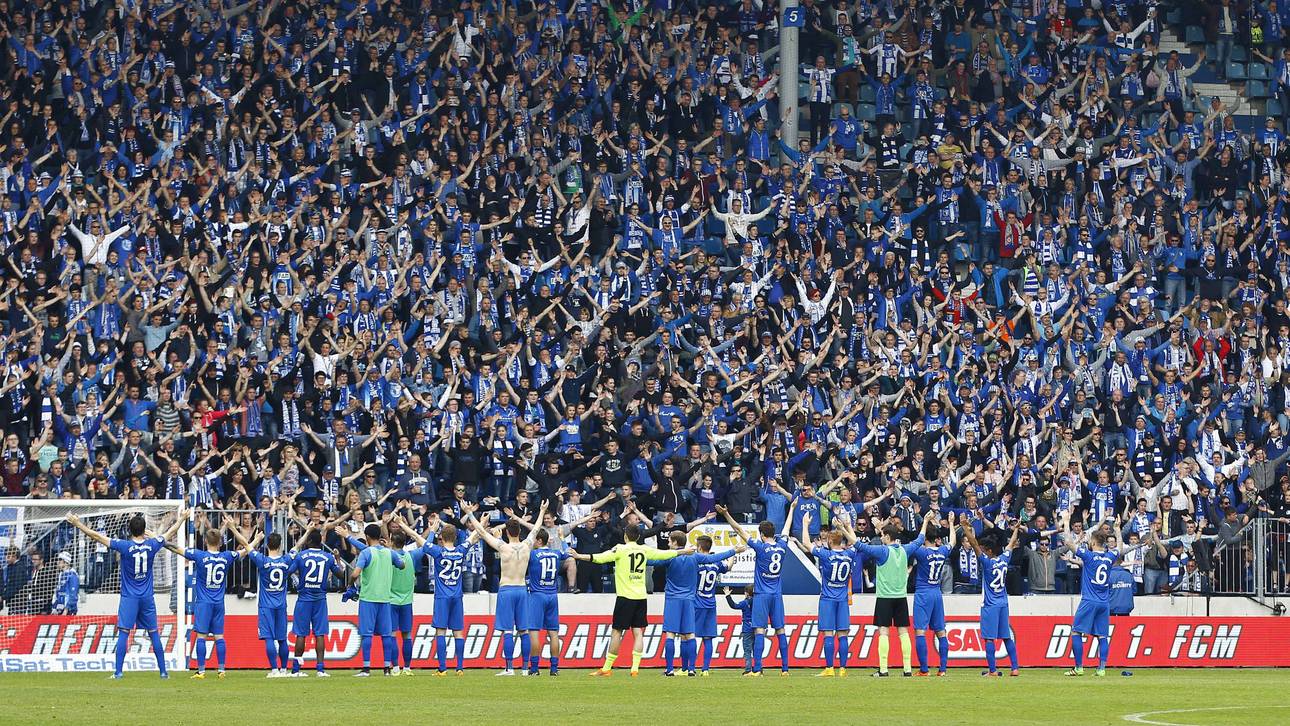 Hüpf-Verbot für Magdeburger Fans