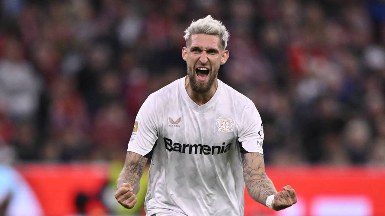 Robert Andrich trifft zum zwischenzeitlichen 1:0 für Bayer Leverkusen