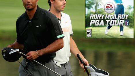 Das alte und das neue Gesicht von EA Sports: Tiger Woods und Rory McIlroy.