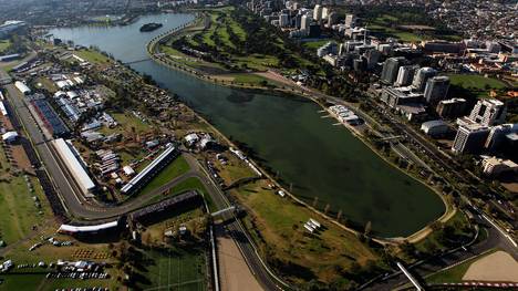 Der Kurse des Formel-1-Grand-Prix in Melbourne, Australien - der Albert Park
