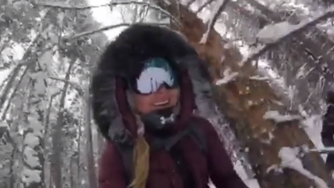 Vonn und Hamilton: Spaß im Tiefschnee