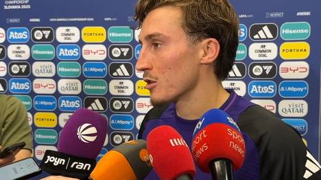 Zum Finale der deutschen U21-Nationalmannschaft schaut auch Bundestrainer Julian Nagelsmann vorbei. Rocco Reitz freut sich, während Brajan Gruda selbstbewusst ins Endspiel geht.