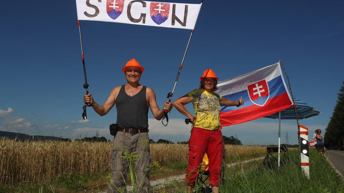 Ganz zur Freude seiner mitgereisten slowakischen Fans