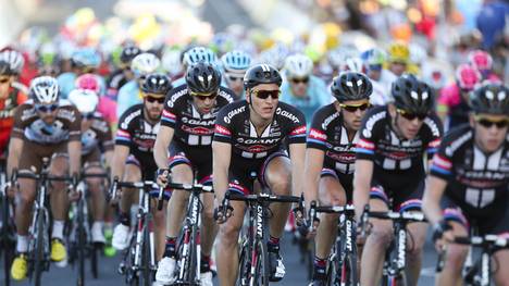 Marcel Kittel mit Teamkollegen von Giant-Alpecin bei der Tour Down Under