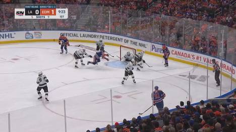 Die Edmonton Oilers gewinnen Spiel Fünf in der Serie gegen die LA Kings. Der deutsche Superstar Leon Draisaitl erzielte dabei sein sechstes Tor in den Playoffs, traf in jedem Spiel.